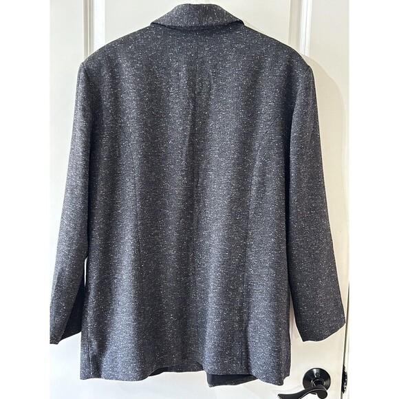 Open Edit Women’s Size XL Black Boucle Oversized Blazer Career Work - Picture 3 of 8